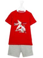 Lapin House - Junior League Short Set - Kids - Cotton/spandex/elastane - 8 Yrs, Red