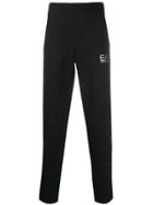 Ea7 Emporio Armani Straight Leg Track Trousers - Black