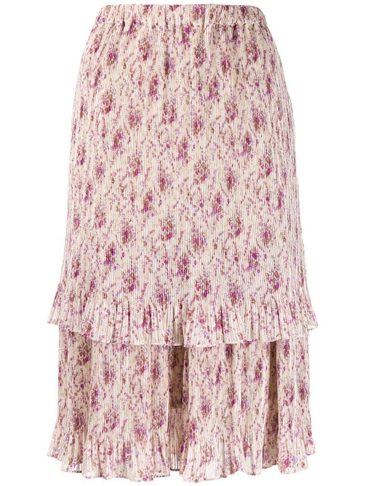 Junya Watanabe High-waisted Tiered Skirt - Neutrals
