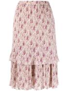 Junya Watanabe High-waisted Tiered Skirt - Neutrals