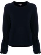 N.peal Cashmere Tie Sleeve Sweater - Blue