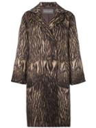 Alberta Ferretti Tiger Print Coat