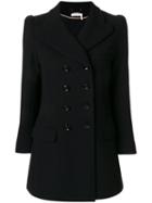 Chloé - Double Breasted Jacket - Women - Silk/acetate/cupro/virgin Wool - 42, Black, Silk/acetate/cupro/virgin Wool