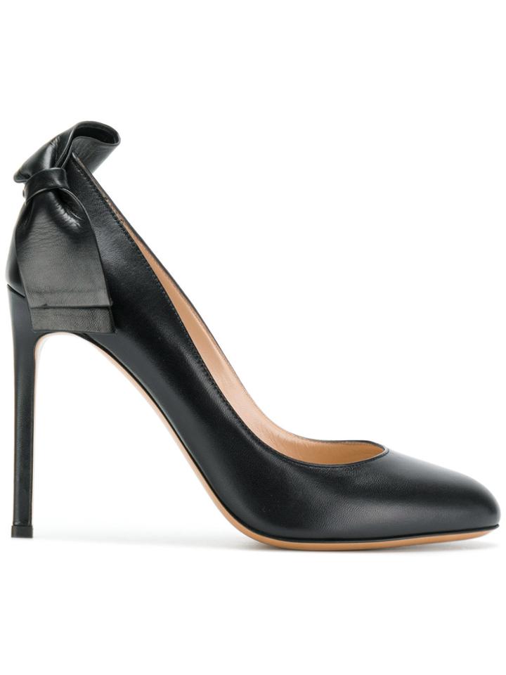 Valentino Garavani Bow Detail Stiletto Pumps - Black