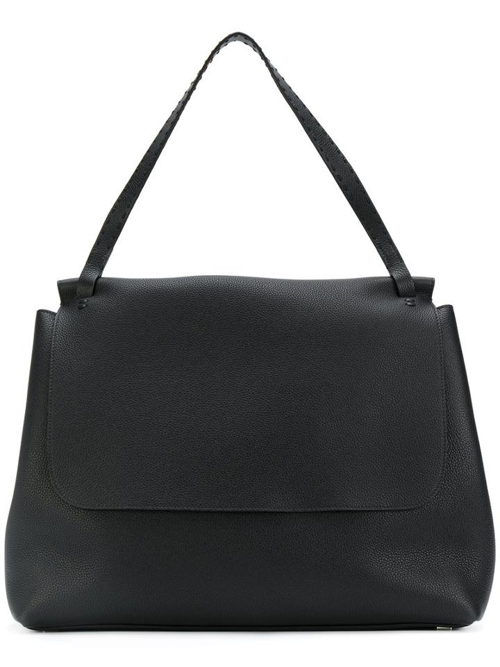 The Row - Flap Shoulder Bag - Women - Leather - One Size, Black, Leather
