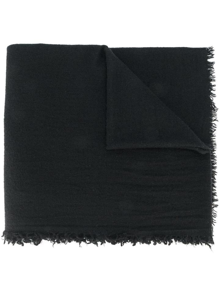 Faliero Sarti 'chiarina' Scarf, Adult Unisex, Black, Silk/cashmere/virgin Wool