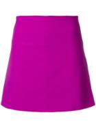 Blugirl Mini A-line Skirt - Pink & Purple