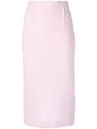 Roland Mouret Arreton Pucker Pencil Skirt - Pink