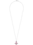 Vivienne Westwood Orb Logo Pendant Necklace - Silver
