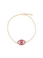 Monan Ruby Set Evil Eye Bracelet - Metallic