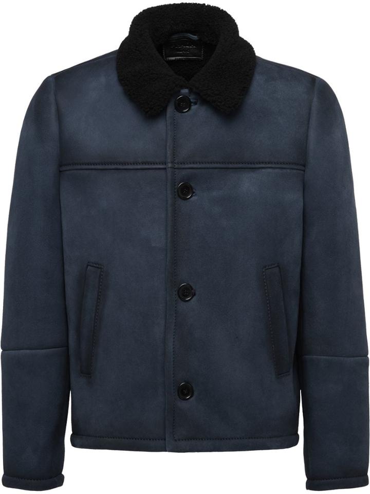 Prada Sheepskin Jacket - Blue