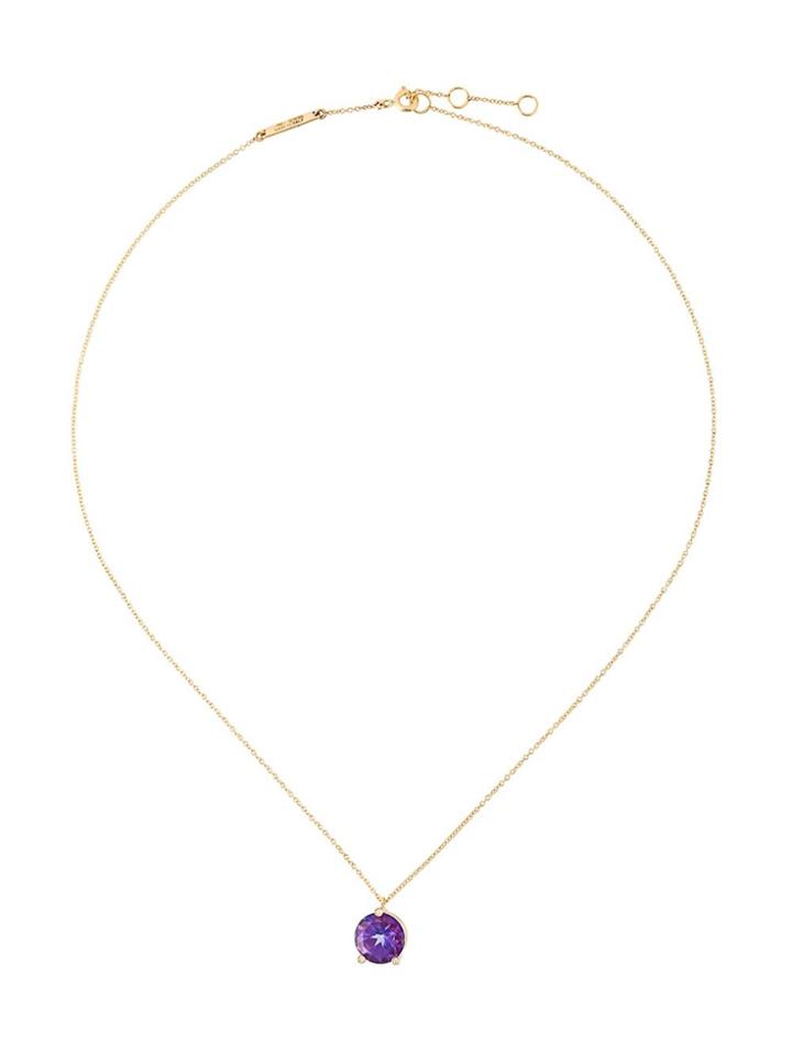 Delfina Delettrez 'magic Triangle' Diamond Necklace - Metallic