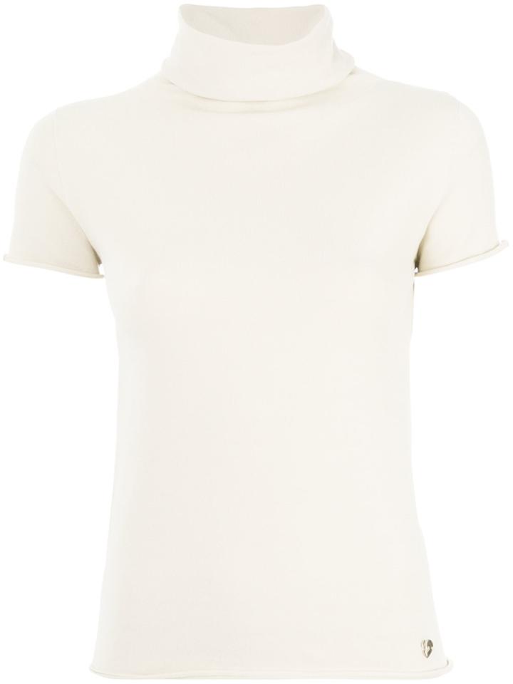 Twin-set Turtleneck Knitted Blouse - Nude & Neutrals