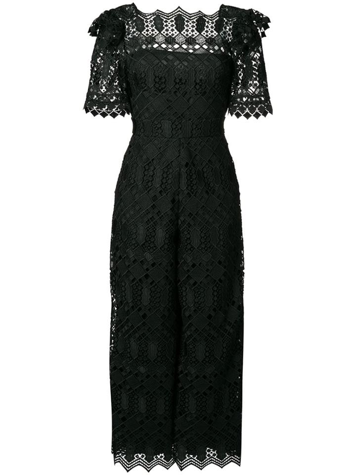 Temperley London Amelia Lace Jumpsuit - Black
