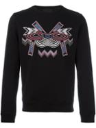 Les Hommes Geometric Embroidery Sweatshirt