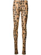 Mm6 Maison Margiela Printed Leggings - Brown