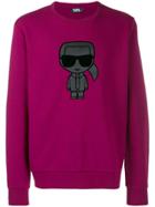 Karl Lagerfeld Ikonik Print Sweatshirt - Pink