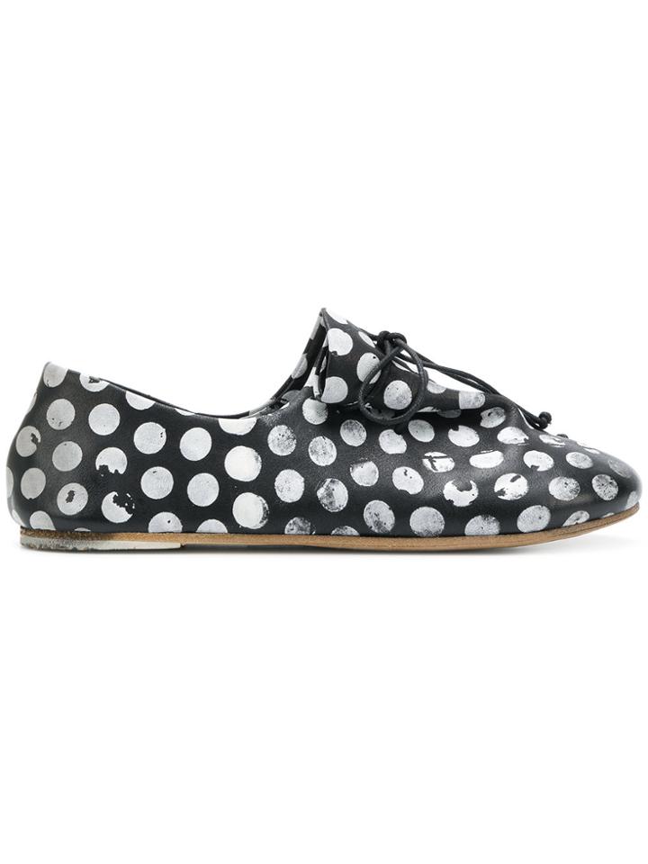 Marsèll Polka Dot Lace-up Shoes - Black