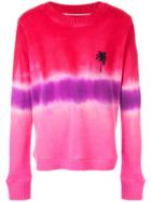 The Elder Statesman Tie Dye Sweater - Pink & Purple