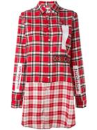 Sold Out Frvr Plaid Shirt Dress, Women's, Size: Large, Red, Cotton/polyester/other Fibers