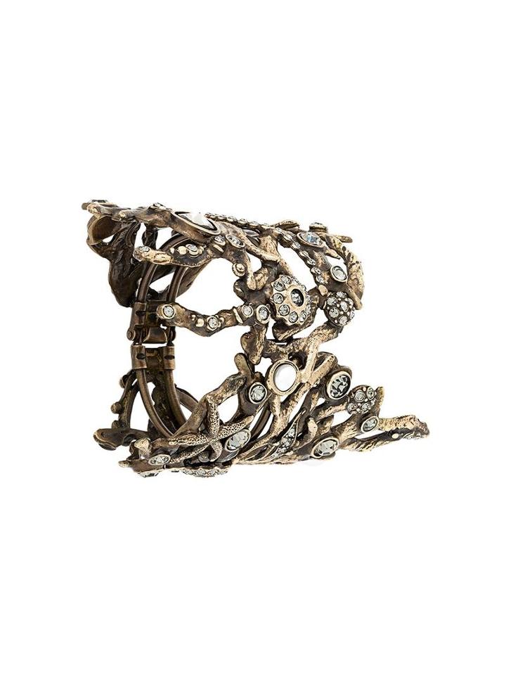 Alberta Ferretti Twisted Bracelet, Women's, Metallic