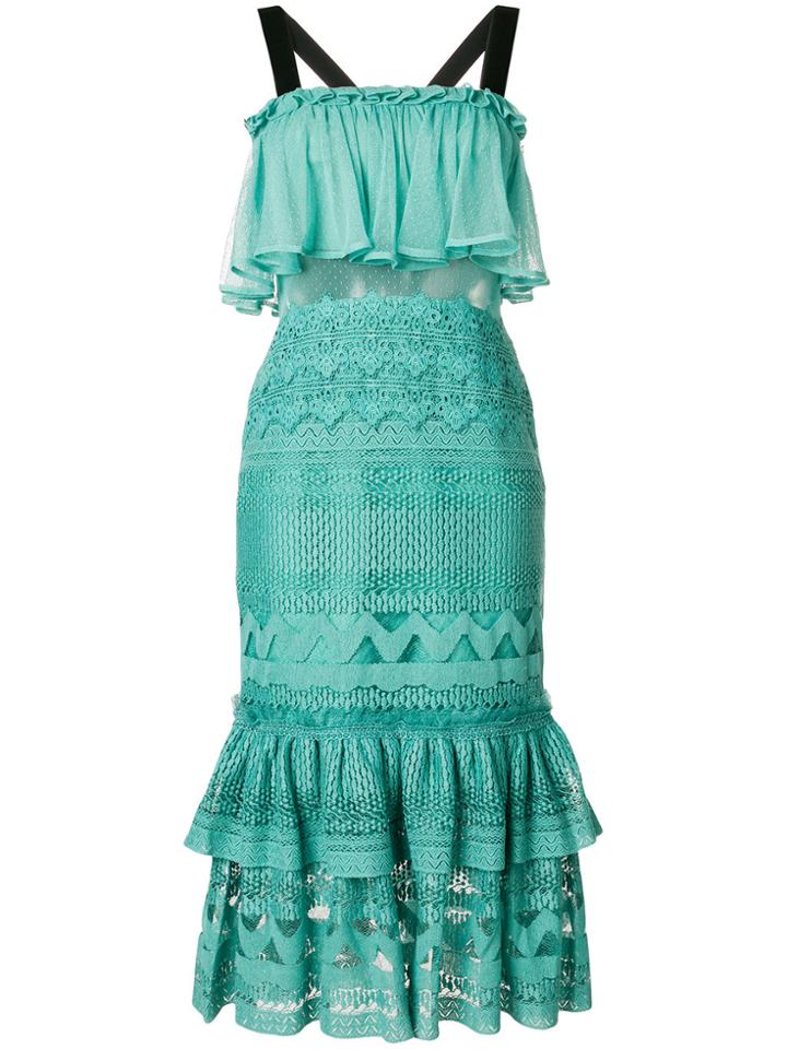 Three Floor Zinnia Dress - Green