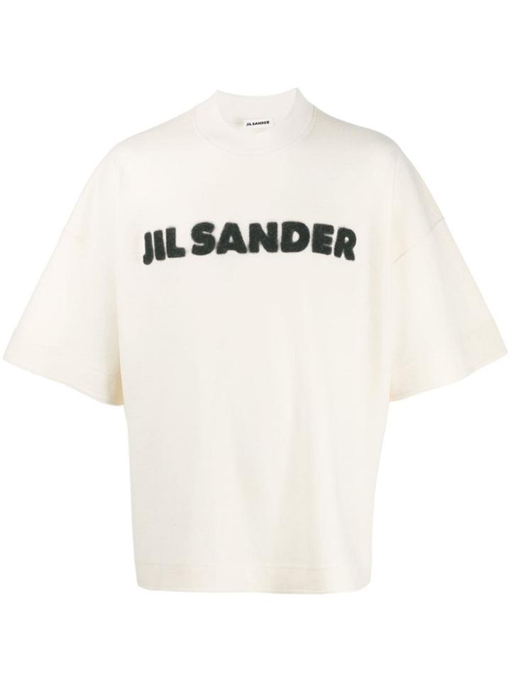 Jil Sander Textured Logo T-shirt - White