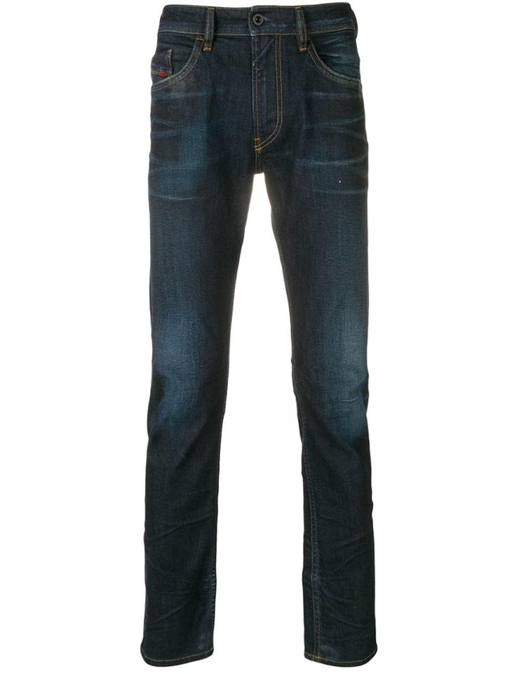 Diesel Regular Mid Rise Jeans - Blue