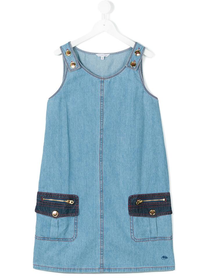 Little Marc Jacobs - Sleeveless Denim Dress - Kids - Cotton - 14 Yrs, Blue