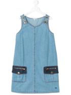 Little Marc Jacobs - Sleeveless Denim Dress - Kids - Cotton - 14 Yrs, Blue