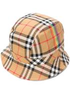 Burberry Rainbow Vintage Check Hat - Brown