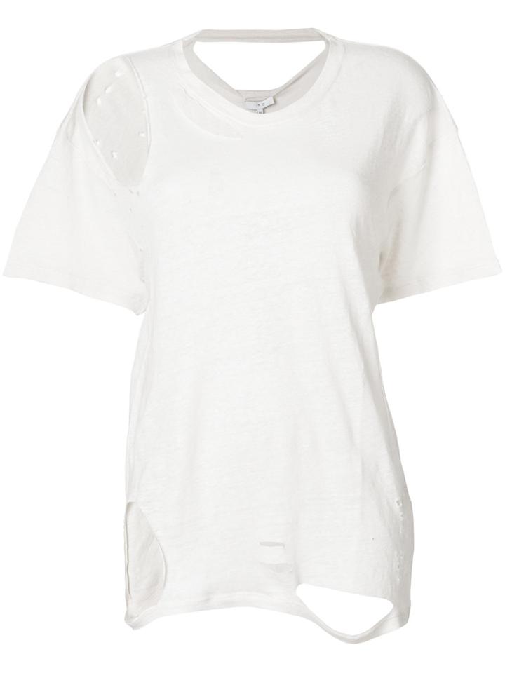 Iro Distressed T-shirt - Nude & Neutrals