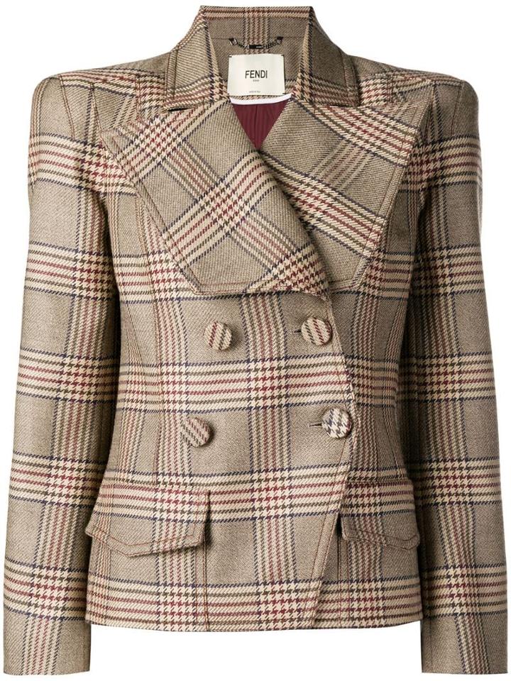 Fendi Butterfly Lapels Blazer - Neutrals