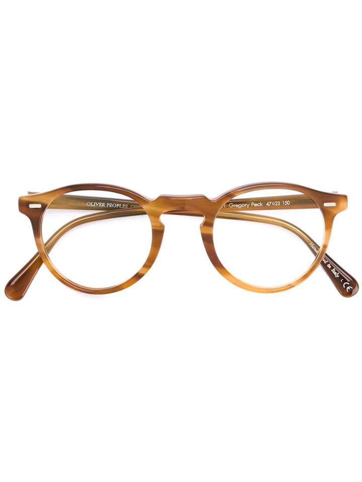 Oliver Peoples Gregory Peck Glasses - Brown