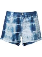 J Brand Tie-dye Denim Shorts