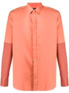 Ann Demeulemeester Two-tone Shirt - Orange