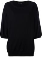 Alberta Ferretti Fine Knit Jumper, Women's, Size: 42, Black, Virgin Wool