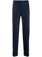 Canali Tailored Wool Trousers - Blue