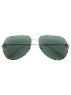 Cartier Aviator Shaped Sunglasses - Silver