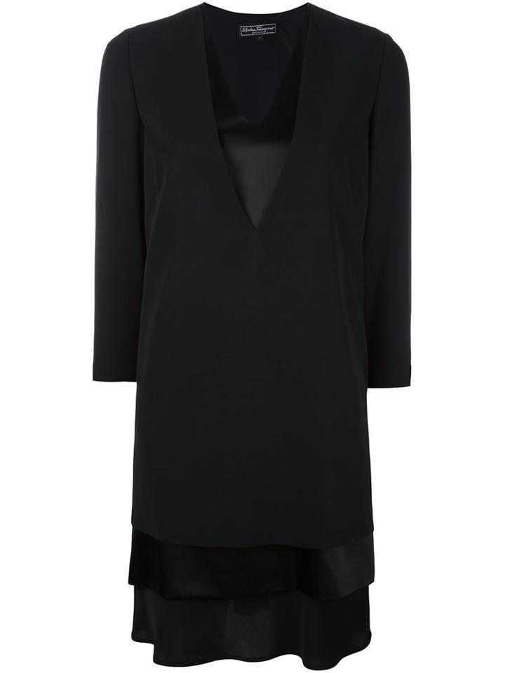 Salvatore Ferragamo V-neck Dress