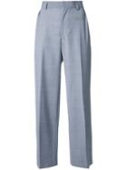 Theatre Products Straight Tailored Trousers, Women's, Grey, Polyester/wool