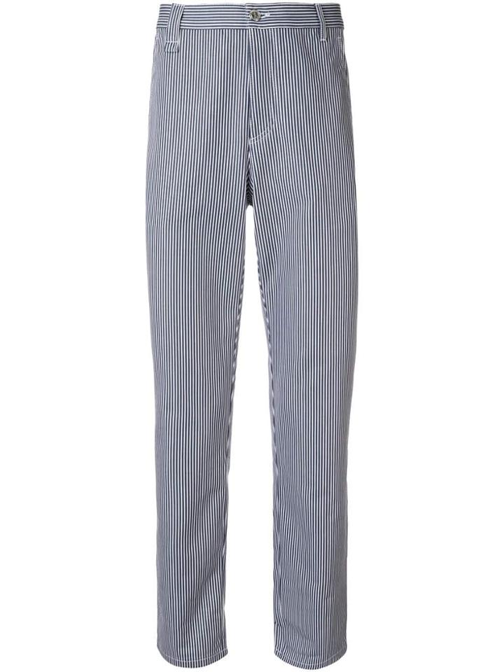 A.p.c. Striped Straight Jeans - Blue