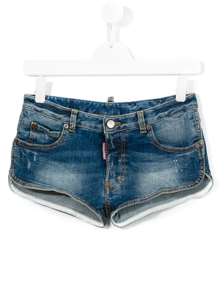 Dsquared2 Kids Denim Shorts, Girl's, Size: 14 Yrs, Blue