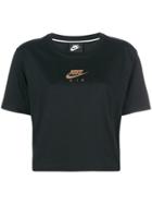 Nike Logo Cropped T-shirt - Black