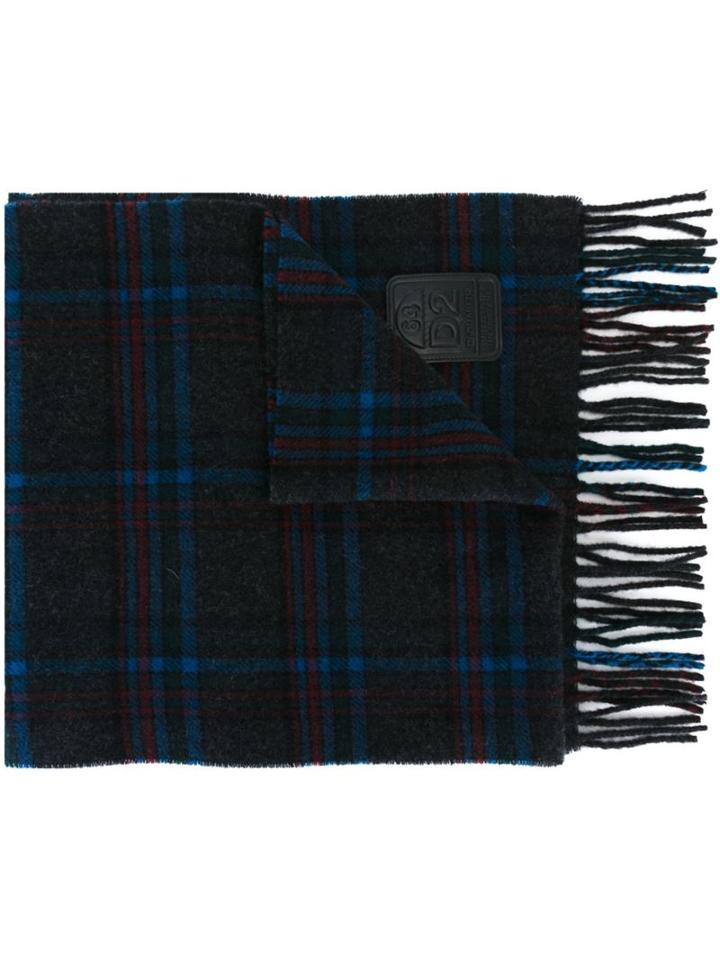 Dsquared2 Check Pattern Scarf