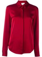 Dkny Classic Shirt, Women's, Size: Medium, Red, Silk/spandex/elastane