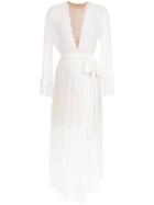 Nk Sheer Silk Dress - White