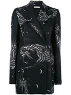 Nina Ricci - Printed Boxy Blazer - Women - Silk - 36, Black, Silk