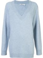 T By Alexander Wang Oversized Jumper, Women's, Size: Small, Blue, Cashmere/wool