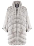 N.peal Front Zip Cape - Grey